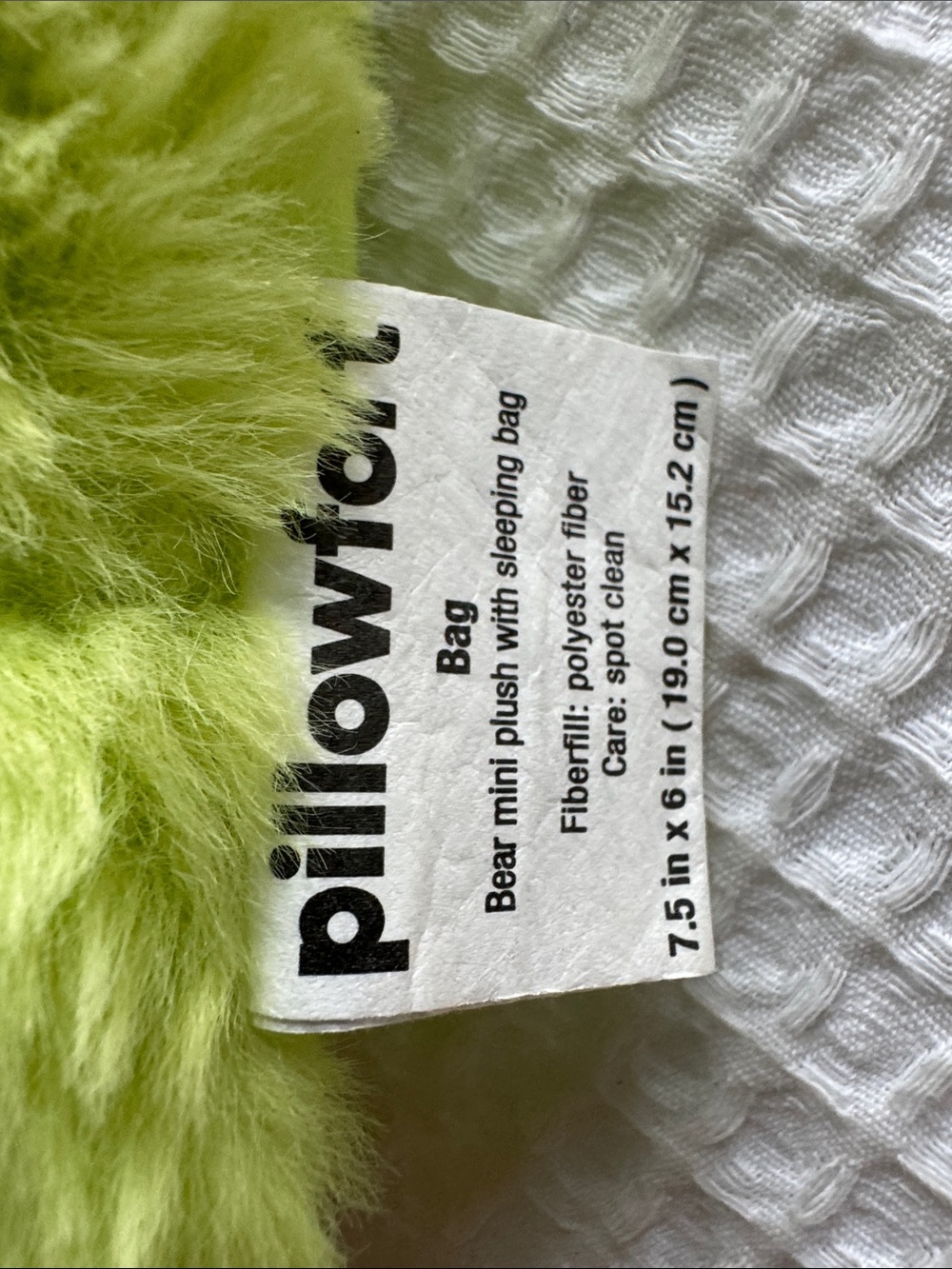 Pillowfort Bear Plush Sleeping Bag Stuffed Animal Lovey OEKO TEX - Picture 3 of 8